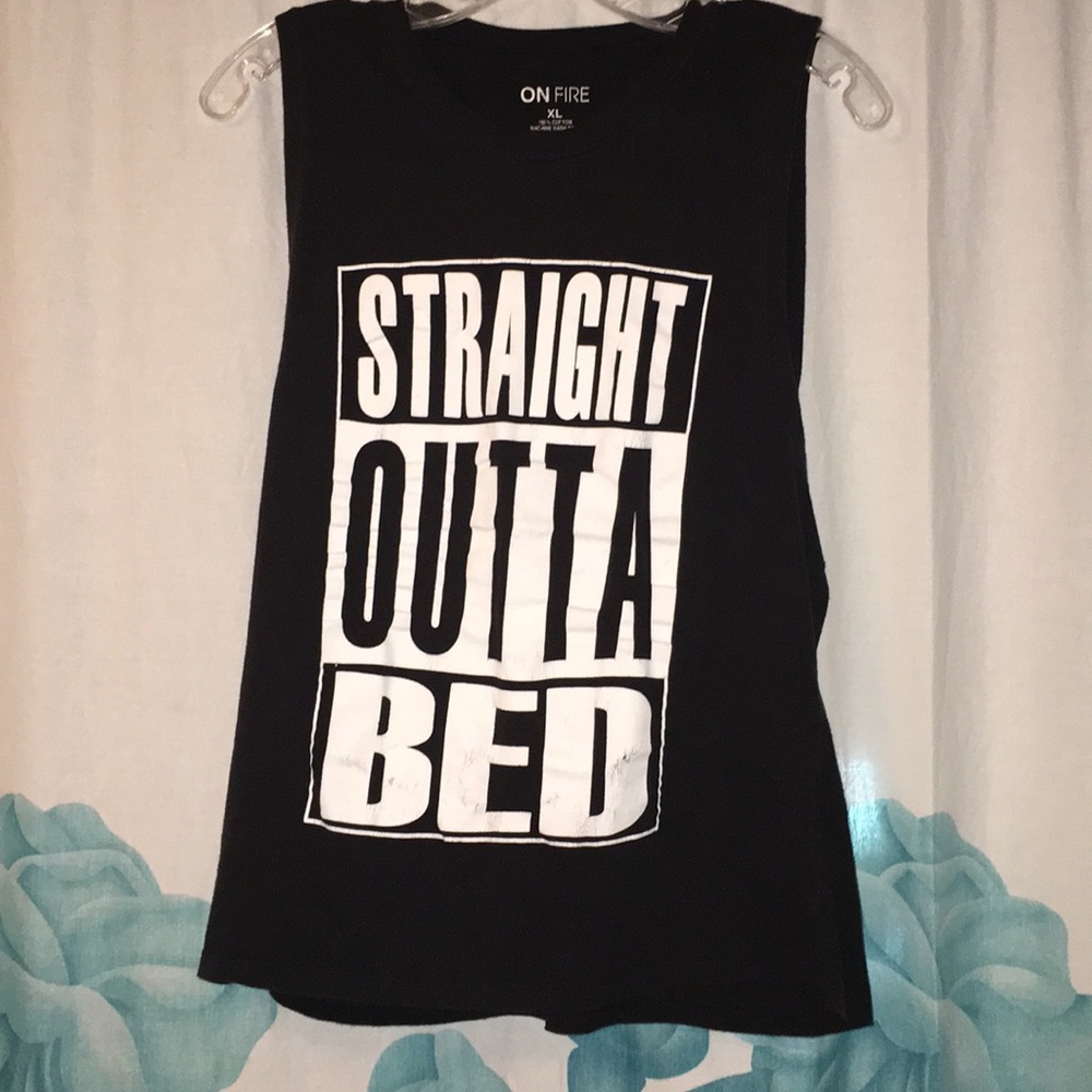 Black tank top